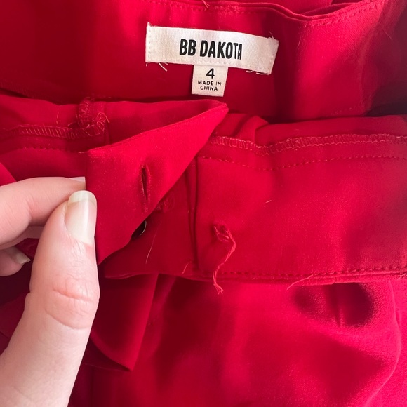 BB Dakota Red Pants - Picture 3 of 4